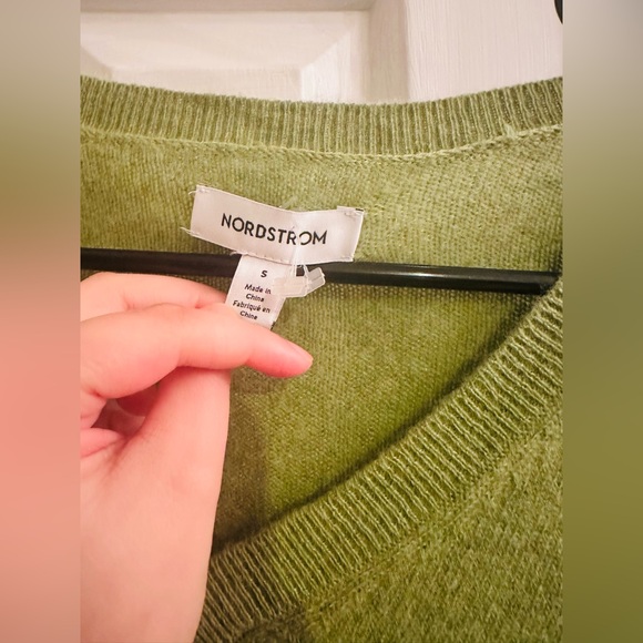100% Cashmere Nordstrom Signature Sweater | Mint | Size S - Picture 10 of 12